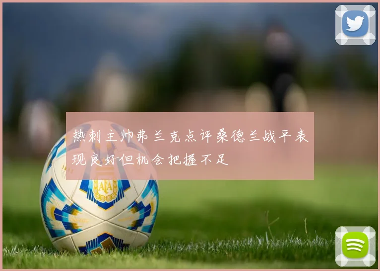 热刺主帅弗兰克点评桑德兰战平表现良好但机会把握不足